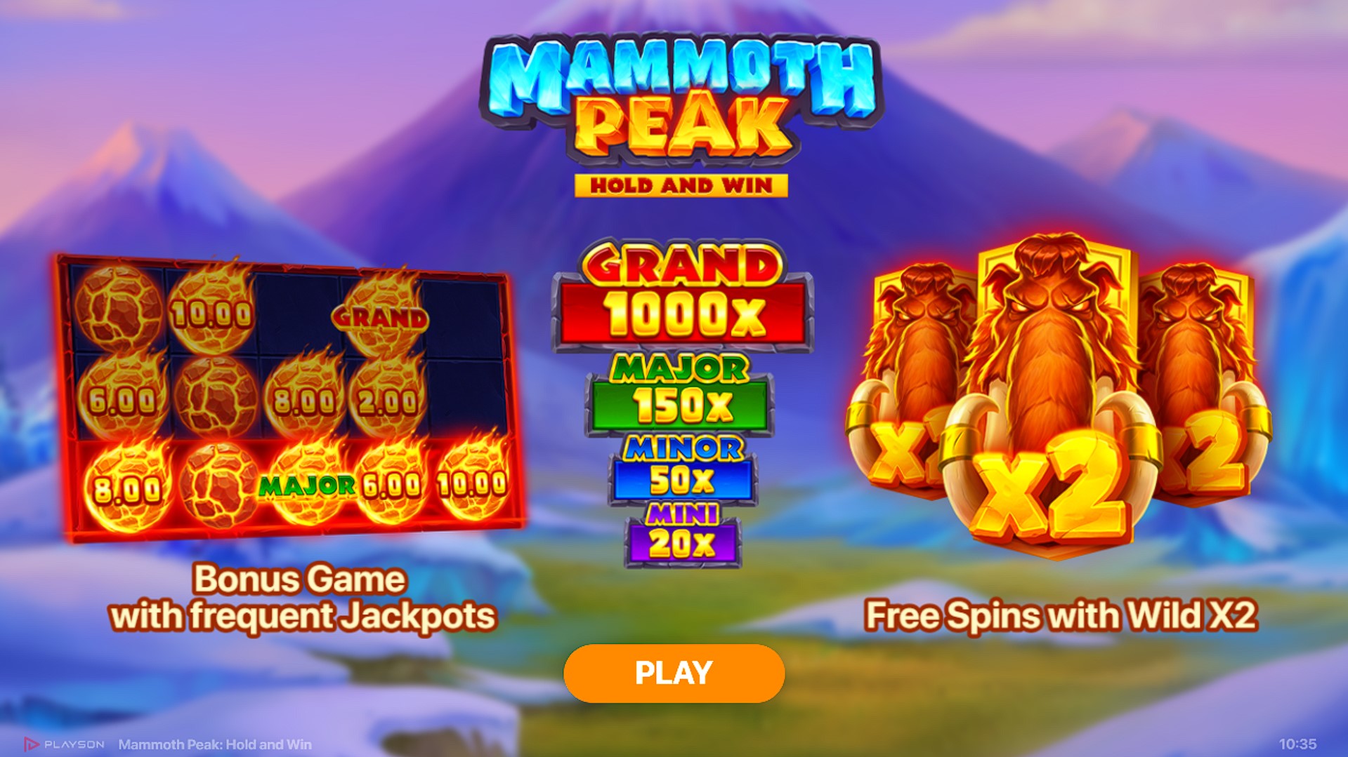 Mammoth Peak: Hold and Win