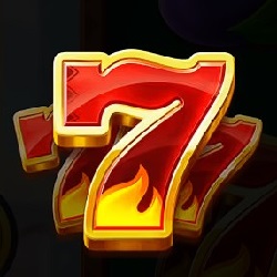 Seven symbol in The Chillies slot