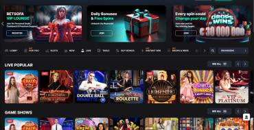 BetSofa Casino: Real Dealers