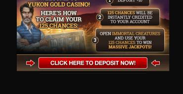 Yukon Gold Casino: Deposits