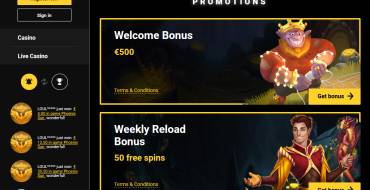 Zet casino: Promotions