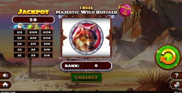 1 Reel – Majestic Wild Buffalo: Slot machine