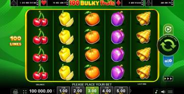 100 Bulky Fruits: Slot machine