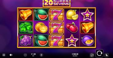 20 Super Sevens: Slot machine