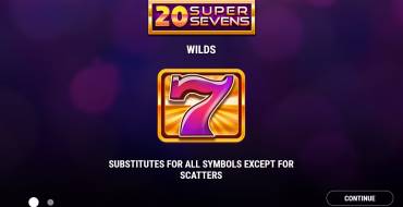 20 Super Sevens: Unique features