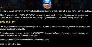 21 Thor Lightning Ways: Rules