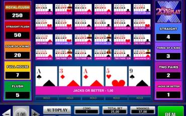 25x Play Poker online