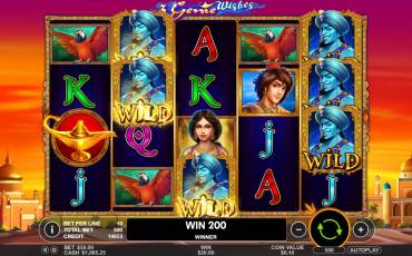 3 Genii Wishes slot (Canada)