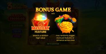 3 Pots Riches Extra: Hold and Win: Unique features