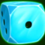 40 Bulky Dice: Turquoise cube