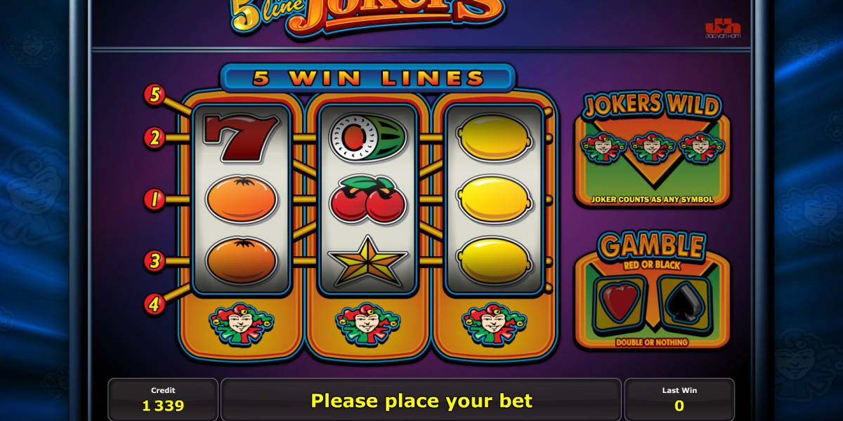 5-Line Jokers slot (Canada)