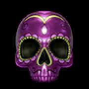 The skull is purple symbol in Dia De Los Muertos 2 slot