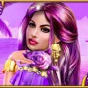 A girl symbol in Tropical Beauties Clover Chance slot