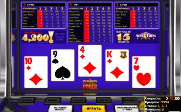 Aces and Faces Pyramid Poker online