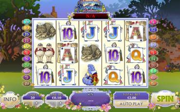 Adventures in Wonderland Deluxe slot (Canada)