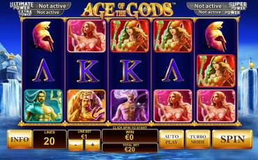 Age of the Gods slot (Canada)