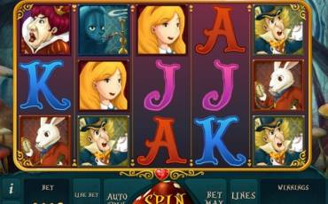 Alice in Wonderland slot (Canada)