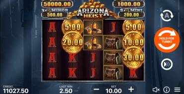 Arizona Heist: Hold and Win: Unique features