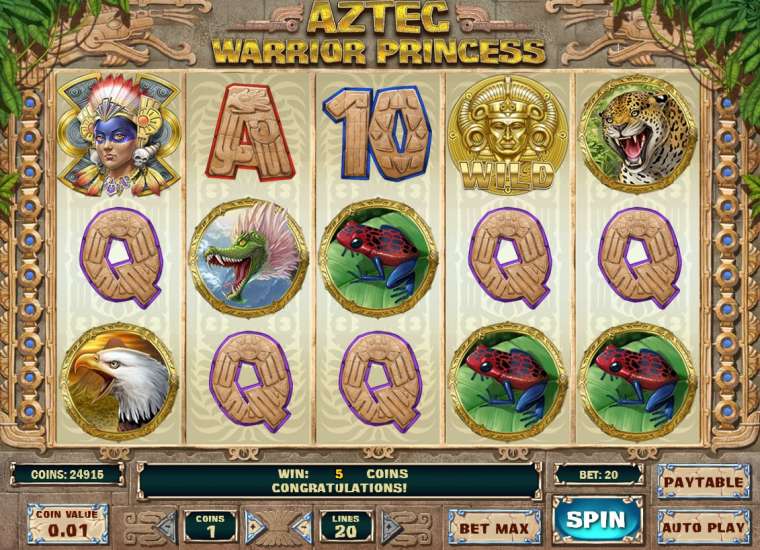 Play Aztec Warrior Princess slot CA