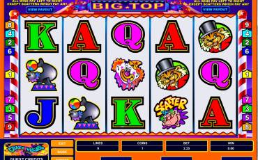 Big Top slot (Canada)