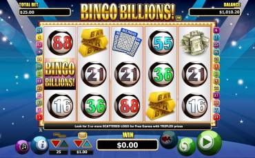 Bingo Billions! slot (Canada)