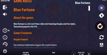 Blue Fortune: Rules