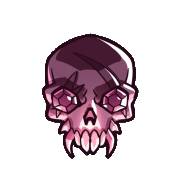 Blue Fortune: Skull pink