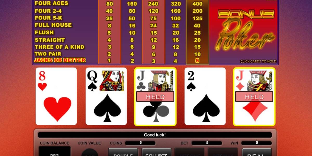 Bonus Poker online