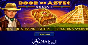 Book of Aztec Select: Slot machine