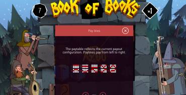 Book of Books: Payout table