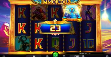 Book of Immortals: Wins