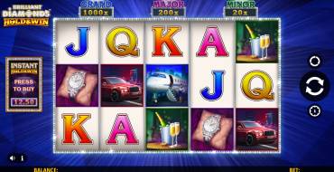 Brilliant Diamonds: Hold & Win: Slot machine