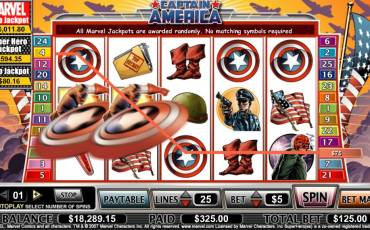 Captain America slot (Canada)