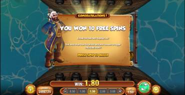 Captain Glum: Pirate Hunter: Free spins