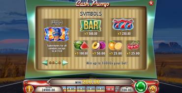 Cash Pump: Paytable