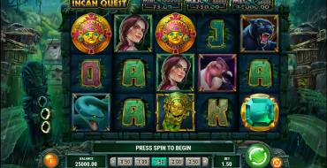 Cat Wilde and the Incan Quest: Slot machine