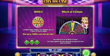 Cats and Cash: Bonus Wheel