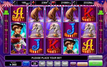 Circus Brilliant  slot (Canada)