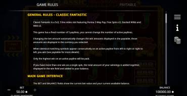 Classic Fantastic: Rules