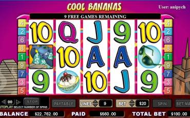 Cool Bananas slot (Canada)