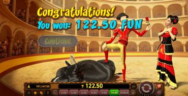 Corrida Romance Deluxe: Winnings