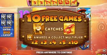 Crabbin' for Cash: Extra Big Catch Jackpot King: Free spins and/or respins