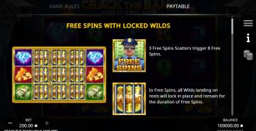 Crack the Bank Hold and Win: Free spins and/or respins