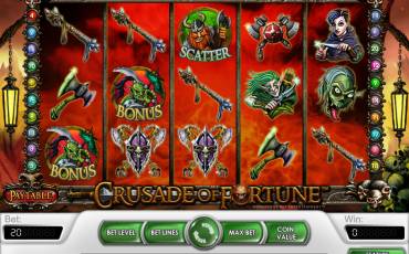 Crusade of Fortune slot (Canada)