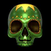 Skull green symbol in Dia De Los Muertos 2 slot
