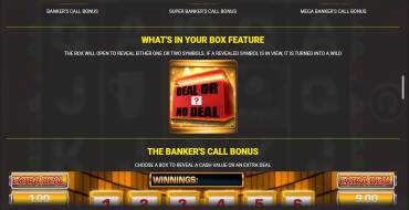 Deal or no Deal: The Banker's Call: Unique features