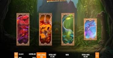 Dinosaur Rage: Free spins and/or respins