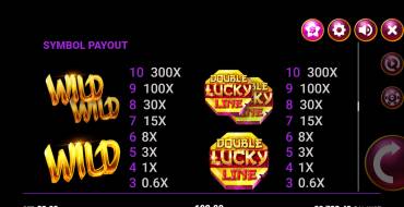 Double Lucky Line: Paytable