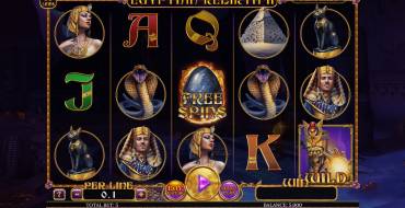 Egyptian Rebirth II: Slot machine