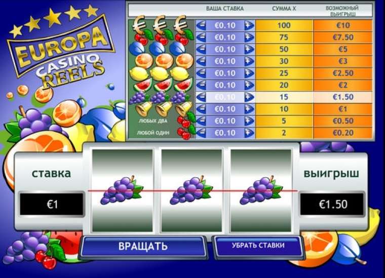 Play Europa Casino Reels slot CA